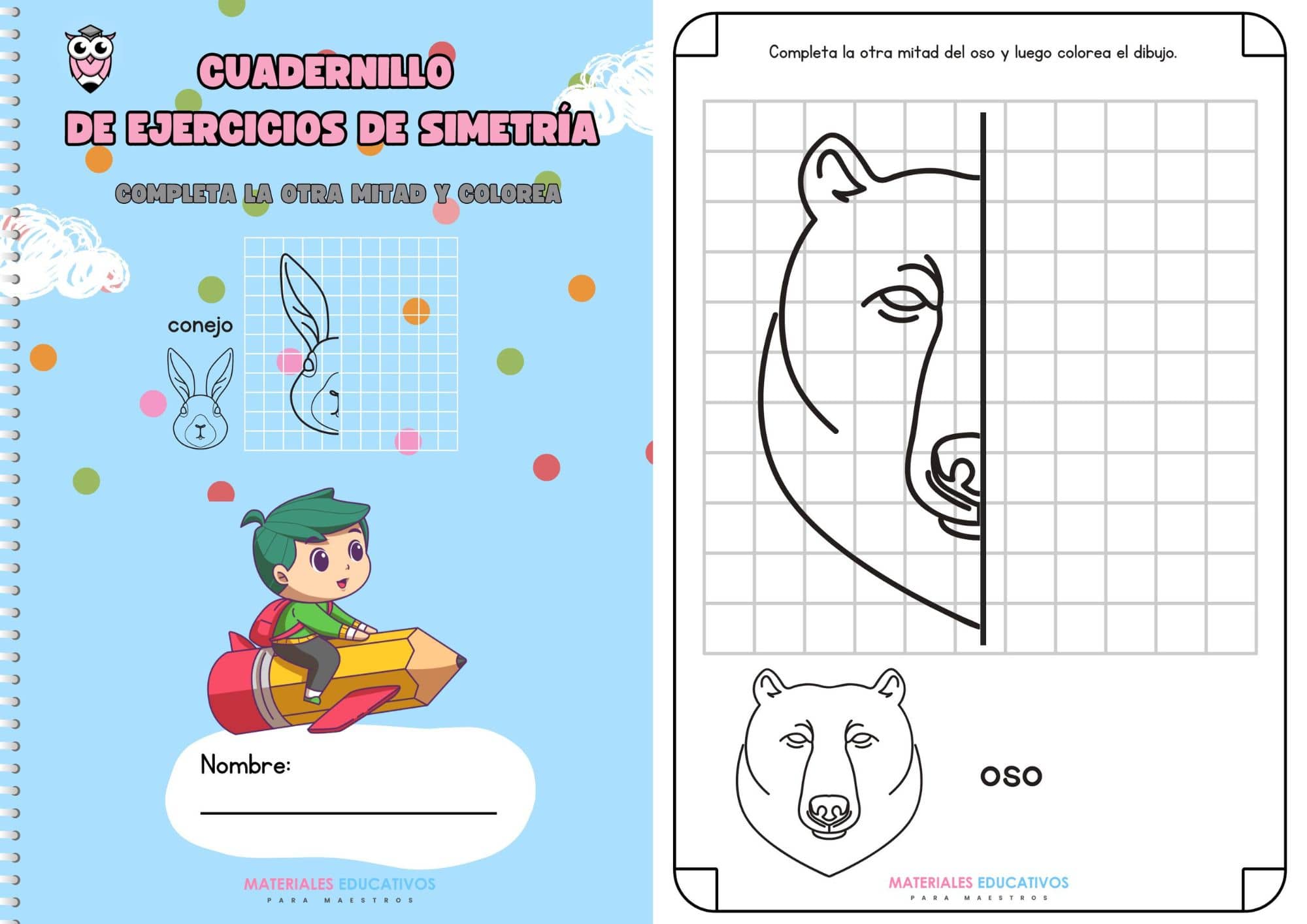Que es Simetria: Ejercicios Practicos - Materiales Educativos Para Maestros